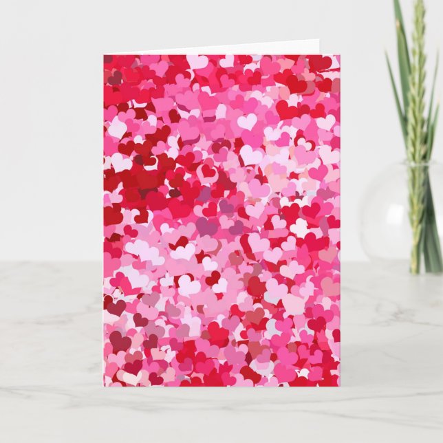 Cartes Pour Fêtes Annuelles Pink Confeti (Devant)
