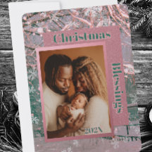 Pink Winter Famille de Noël