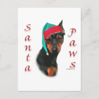 Pinscher Miniature Père Noël Paws