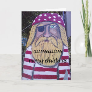 CARTES POUR FÊTES ANNUELLES "PIRATE" DIT "JOYEZ NOËL" À SA MANIÈRE