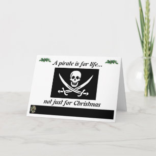 Cartes Pour Fêtes Annuelles Pirate pour la vie
