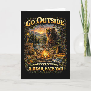 Cartes Pour Fêtes Annuelles Pire cas en pleine nature