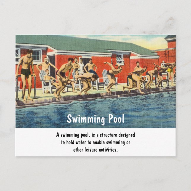 Cartes Pour Fêtes Annuelles Piscine (Devant)