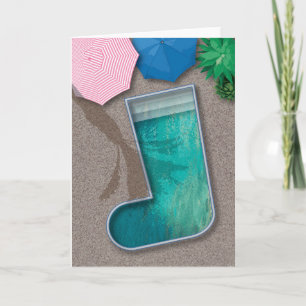 Cartes Pour Fêtes Annuelles Piscine de réserve de Noël Palm Springs