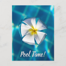 Cartes Pour Fêtes Annuelles Piscine Eau mousseuse avec cadeau de fleurs