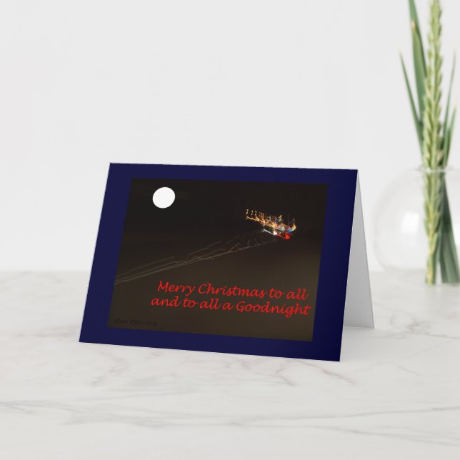 Cartes Pour Fêtes Annuelles Pistes de Noël (Devant)