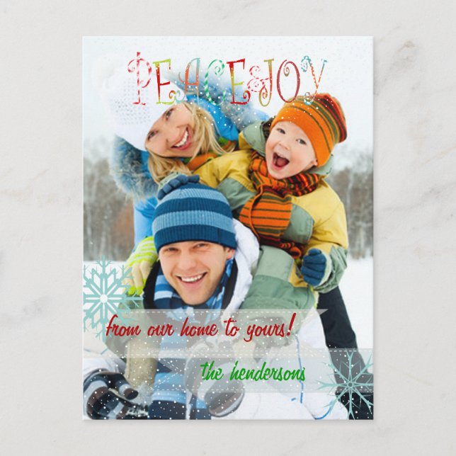 Cartes Pour Fêtes Annuelles PixDezines sprinkles with snow photo card (Devant)
