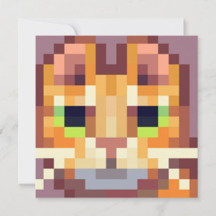 Cartes Pour Fêtes Annuelles Pixel Art (art)