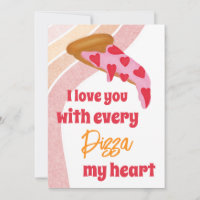 Pizza My Heart Cute Valentine's Day