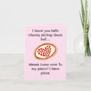 Cartes Pour Fêtes Annuelles Pizza Valentine