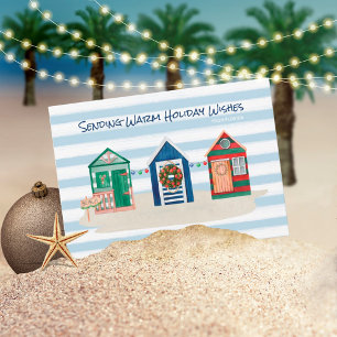 Cartes Pour Fêtes Annuelles Plage Côtière Chaleureux Plages Chaleurs Plages Va