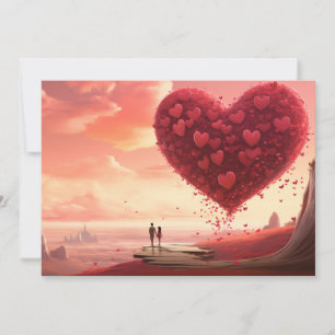 Cartes Pour Fêtes Annuelles Plage d'amour : Écrivez votre lettre - Valentine C