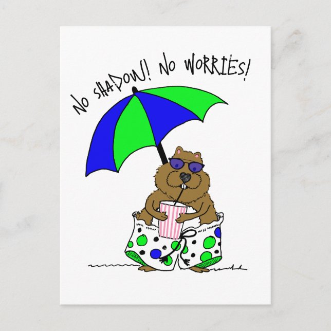 Cartes Pour Fêtes Annuelles Plage de la marmotte (Devant)