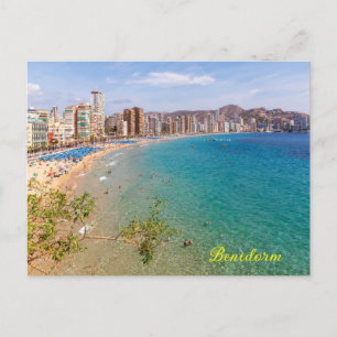 Cartes Pour Fêtes Annuelles Plage de Llevant, Benidorm, Costa Blanca, Espagne