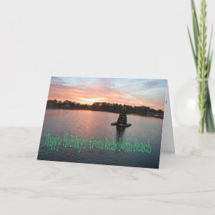 Cartes Pour Fêtes Annuelles Plage de Rehoboth, DE Holiday Card