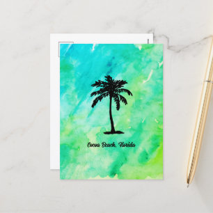 Cartes Pour Fêtes Annuelles Plage personnalisée Plage de palmiers