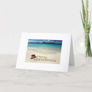 CARTES POUR FÊTES ANNUELLES PLAGE/SUR LES KILOMÈTRES DE NOËL