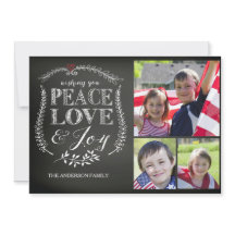 Plaisir de paix moderne Joie Chalkboard