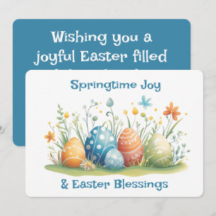 Cartes Pour Fêtes Annuelles Plaisirs printaniers et bénédictions de Pâques