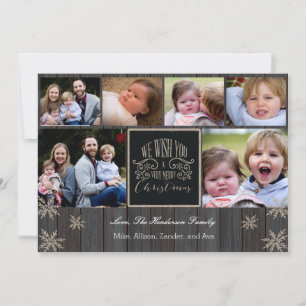 Cartes Pour Fêtes Annuelles Planche en bois Très Joyeux Noël
