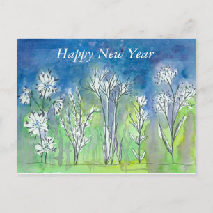 Cartes Pour Fêtes Annuelles Plante Botanique d'hiver Dessin Bonne année