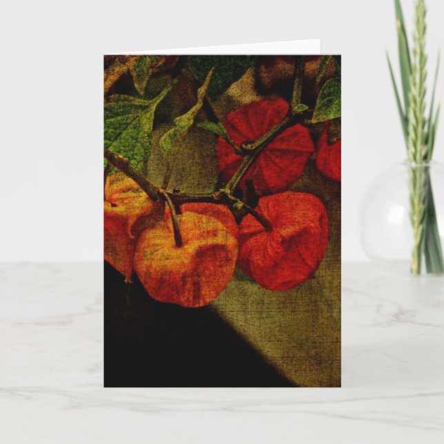 Cartes Pour Fêtes Annuelles Plante Chinois À Fruit (Devant)