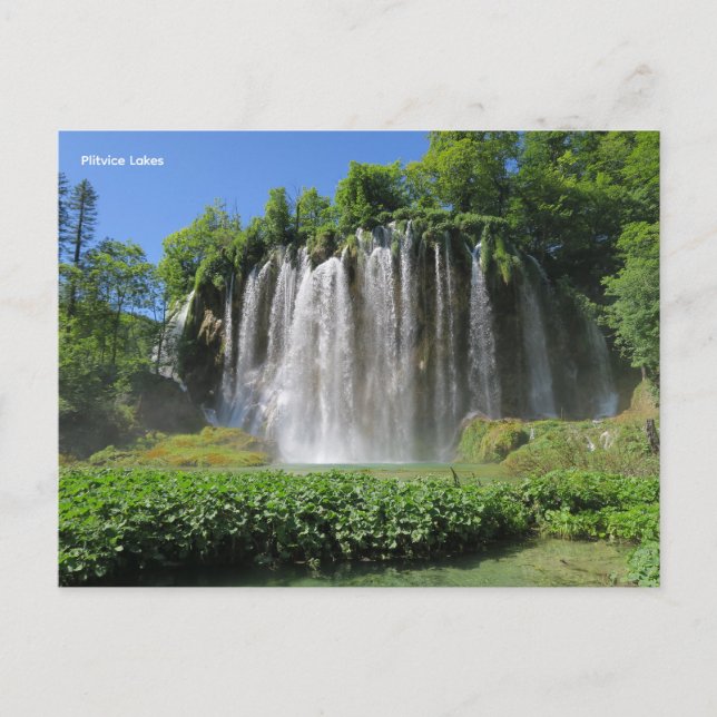 Cartes Pour Fêtes Annuelles Plitvice Lakes Croatia (Devant)