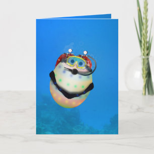 Cartes Pour Fêtes Annuelles Plongée sous-marine Oeuf de Pâques