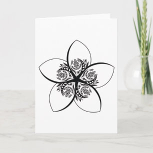 Cartes Pour Fêtes Annuelles plumeria
