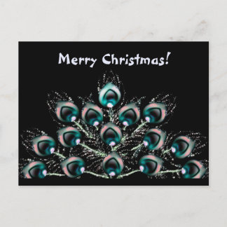 Cartes Pour Fêtes Annuelles Plumes de paon stylisé