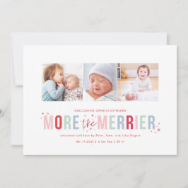 Cartes Pour Fêtes Annuelles Plus d'annonces de naissance de jour férié Merrier