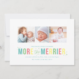 Cartes Pour Fêtes Annuelles Plus d'annonces de naissance de jour férié Merrier