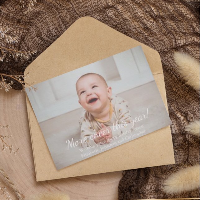 Cartes Pour Fêtes Annuelles Plus de joie cette année Nouveau bébé Noël (Créateur téléchargé)