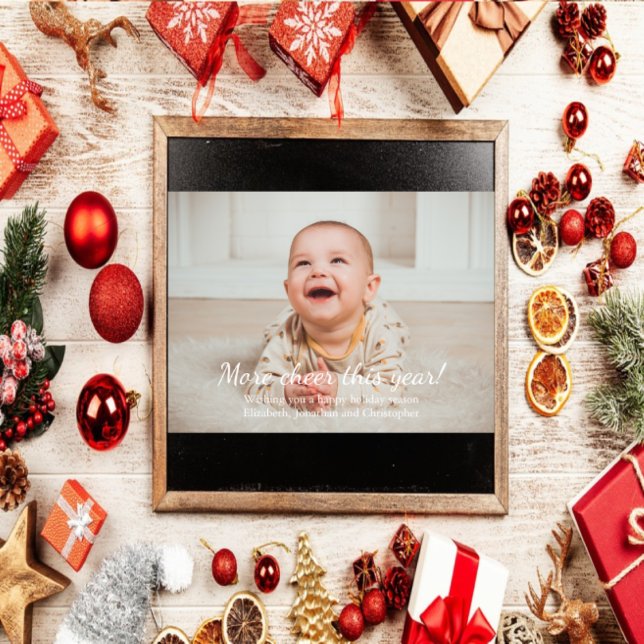 Cartes Pour Fêtes Annuelles Plus de joie cette année Nouveau bébé Noël (Créateur téléchargé)