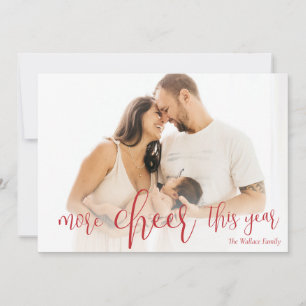 Cartes Pour Fêtes Annuelles Plus de joie cette année Nouveau bébé photo Noël H