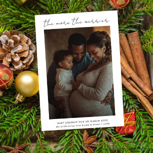 Cartes Pour Fêtes Annuelles Plus la grossesse blanc est belle