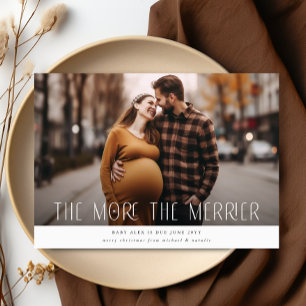 Cartes Pour Fêtes Annuelles Plus la grossesse de Noël est joyeuse