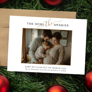 Cartes Pour Fêtes Annuelles Plus La Grossesse Or Merrier est grande