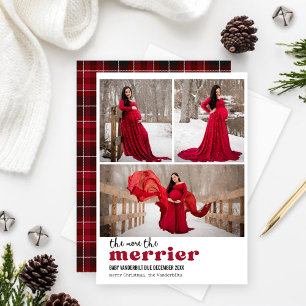 Cartes Pour Fêtes Annuelles Plus La Grossesse Photo Merrier est grande
