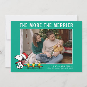 Cartes Pour Fêtes Annuelles Plus Le Merrier Est Merrier   Arachides Noël Nouve