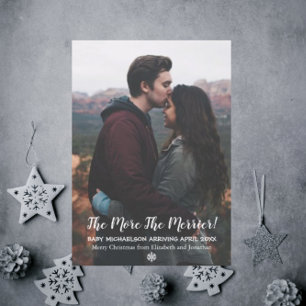 Cartes Pour Fêtes Annuelles Plus on est de fous, plus on rit Grossesse