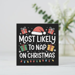 Cartes Pour Fêtes Annuelles Plus susceptible de faire la sieste à Noël en fami