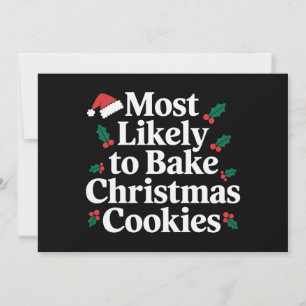 Cartes Pour Fêtes Annuelles Plus susceptible de préparer des biscuits de Noël 