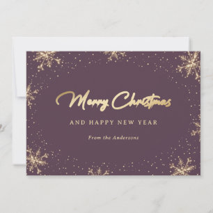 Cartes Pour Fêtes Annuelles Pneus moelleux et dorés