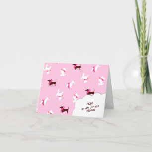 Cartes Pour Fêtes Annuelles Poches en Valentines roses