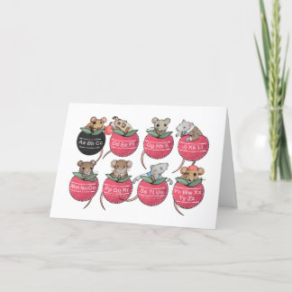 Cartes Pour Fêtes Annuelles Pocket Mice, retour à l'école