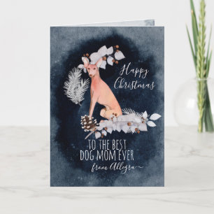Cartes Pour Fêtes Annuelles Podenco personnalisé maman Noël