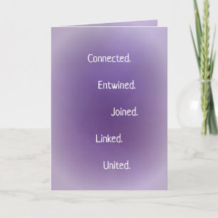 Cartes Pour Fêtes Annuelles Poème de connexion Twin Flame Soulmates