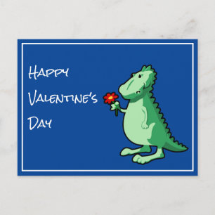 Cartes Pour Fêtes Annuelles Poème et dinosaure Saint Valentin