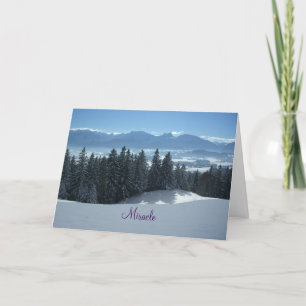 Cartes Pour Fêtes Annuelles Poésie de Noël Miracle